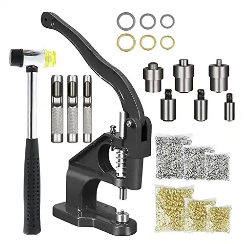 Ösenpresse Ulable Profi Set mit Ösenzange und 1500 Ösen