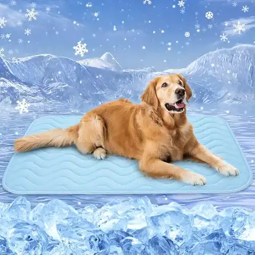 Kühlmatte für Hunde Baodan, 100×70 cm, waschbar und selbstkühlend