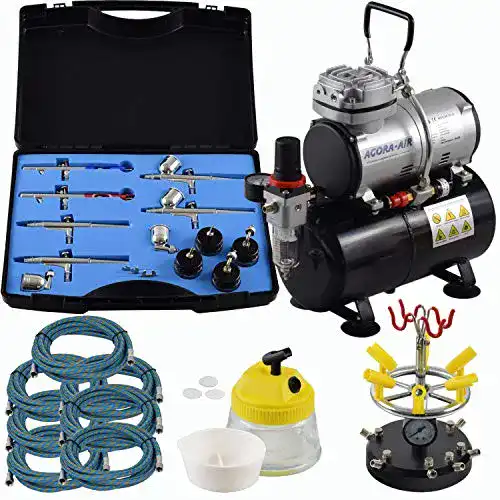 Airbrush-Set Agora-Tec Airbrush Komplett-Set Profi XXV.1