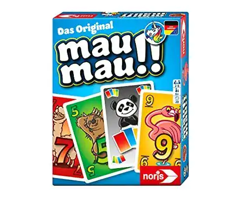 Spielkarten Noris 606261972 Mau Mau Tiere für 2 bis 6 Spieler