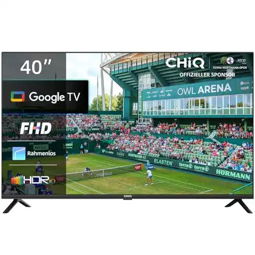 Chiq L40G7V 40 Zoll FHD Smart TV mit Google TV und Bluetooth