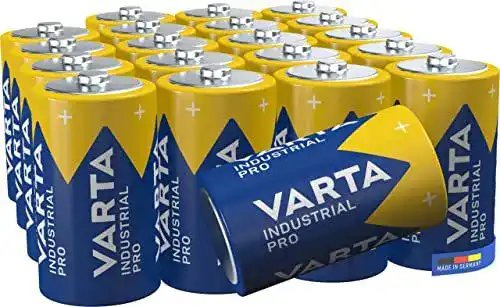 Varta D-Batterien Mono, 20 Stück, Industrial Pro