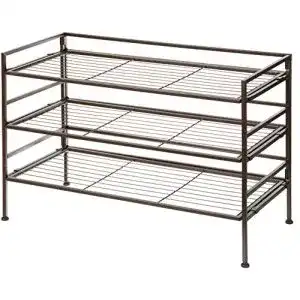 Schuhregal Amazon Basics 3-lagig für 9 Paar Schuhe, 67,8 x 32 x 47,5 cm