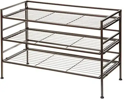 Schuhregal Amazon Basics 3-lagig für 9 Paar Schuhe, 67,8 x 32 x 47,5 cm