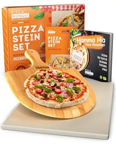 Pizzastein für Backofen, Grill und Gasgrill von Pizza Mondo