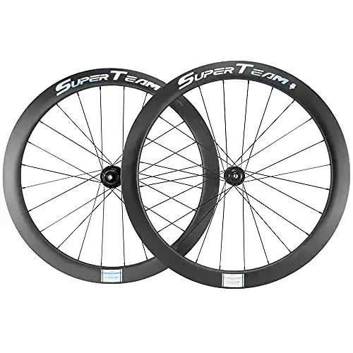 Carbon Laufradsatz Superteam für Scheibenbremsen, 700c, 50/25 mm