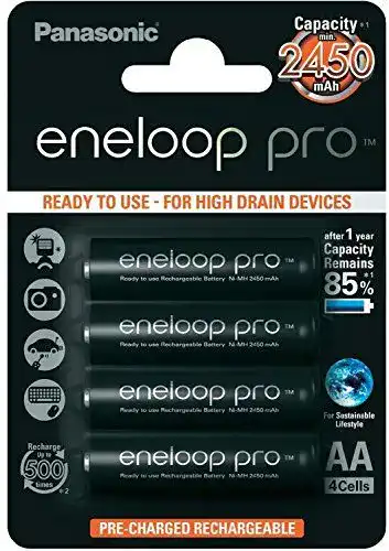 Panasonic eneloop pro AA-Akku, Ready-to-Use Ni-MH Mignon