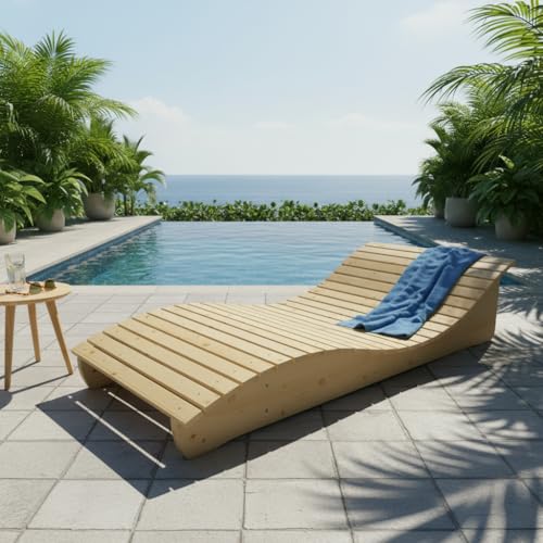 Liegestuhl Holz Tuga von Holztech – Gartenliege Relax-Gertl aus Fichte