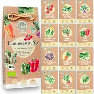 Gemüsesamen Loveplants Bio Gemüse Samen Set – 12 Sorten