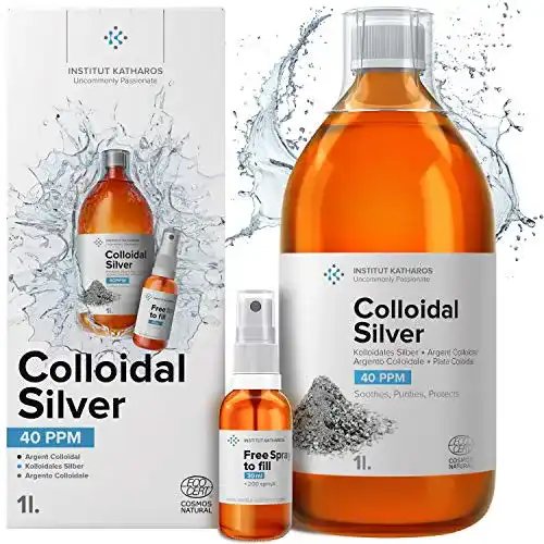 Kolloidales Silber Institut Katharos 1L mit 40 PPM