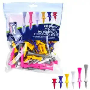 Golf-Tees PGA Tour 200er Pack Castle Tees in Blau und Weiß