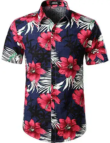 Hawaiihemd für Herren mit floralem Muster und Kurzarm im Regular Fit