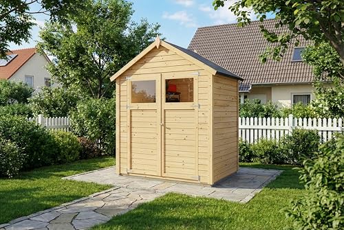 Gartenhaus Alpholz Gerätehaus Alisha aus Fichtenholz mit 14 mm Wandstärke