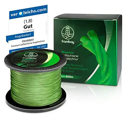 Geflochtene Angelschnur von Frambay mit 4-fach Flechtung für Angler