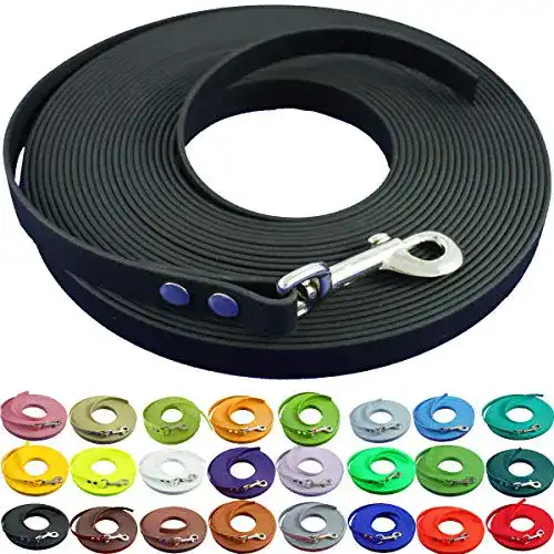 Schleppleine aus Biothane 12mm – 5m in Schwarz für Hunde