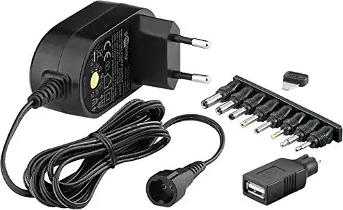 Goobay 59028 Universal Netzteil 1000mA mit mehreren Adaptersteckern
