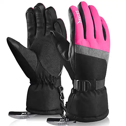 Skihandschuhe für Damen mit Touchscreen-Funktion und wasserdichtem Material
