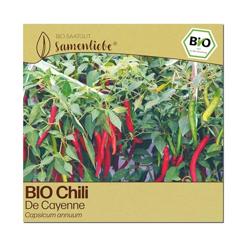 BIO Chili-Samen De Cayenne – alte Sorte, scharfe Peperoni, 10 Stück