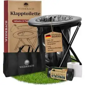 Klapptoilette Weidebach Stabile Campingtoilette für hohe Belastungen