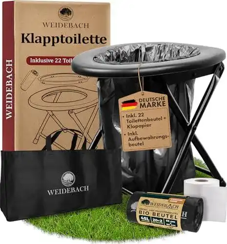 Klapptoilette Weidebach Stabile Campingtoilette für hohe Belastungen
