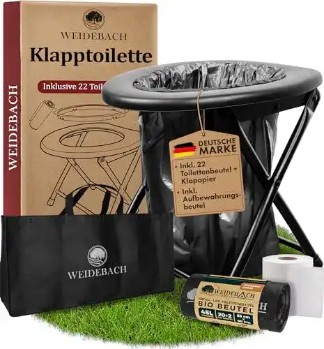 Klapptoilette Weidebach Stabile Campingtoilette für hohe Belastungen