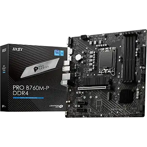 Mainboard MSI PRO B760M-P DDR4 für Intel Prozessoren