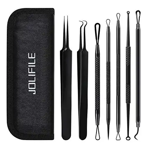 Komedonenquetscher Mitesserentferner JOLIFILE 7-teiliges Set