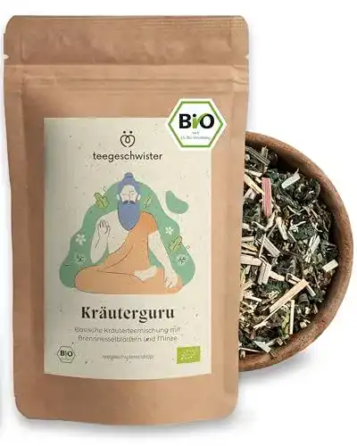 Basentee Teegeschwister Bio Kräutertee lose mit Brennnessel und Minze
