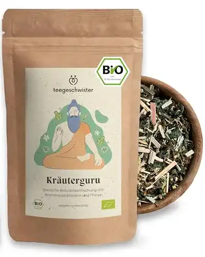 Basentee Teegeschwister Bio Kräutertee lose mit Brennnessel und Minze