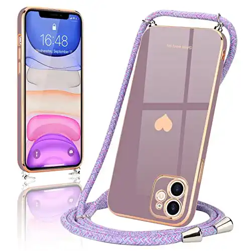 Handykette für iPhone 11 – Wirvyuer Handyband mit Halsband