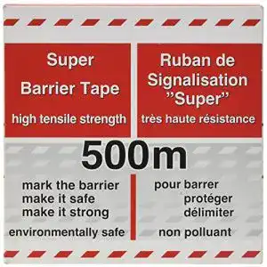Absperrband 500 Meter rot-weiß geblockt von Kayser