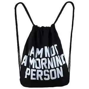 Jutebeutel Hanessa Morning Person mit lustigem Spruch