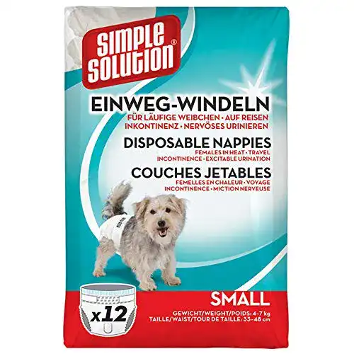 Läufigkeitshose für Hunde von Simple Solution – Einwegwindeln für weibliche Hunde