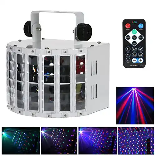Lixada 24W RGBW DJ Projektor mit 6 Kanal DMX 512