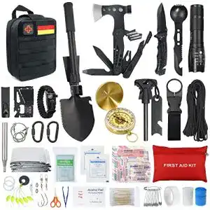 Survival-Kit Wayintop für Outdoor Notfälle mit Erste Hilfe Set