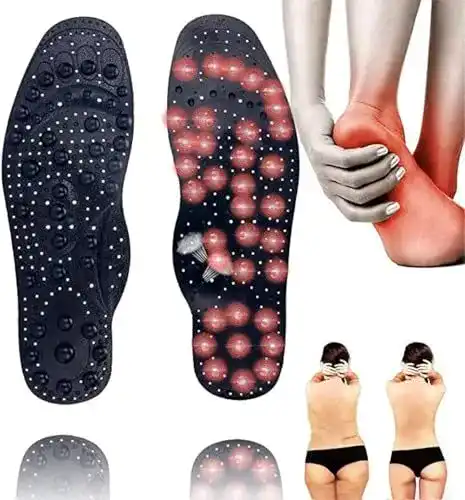 Magnetische Einlegesohlen für Akupunktur und Massage mit Magnetfeldtherapie