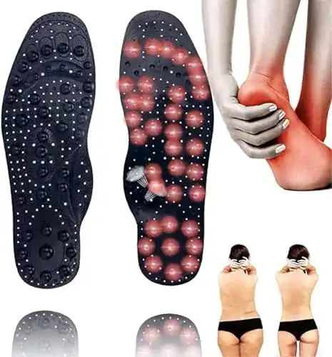 Magnetische Einlegesohlen für Akupunktur und Massage mit Magnetfeldtherapie