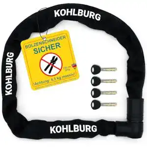 Kohlburg Kettenschloss 125 cm – Massives Schloss für hohe Sicherheit