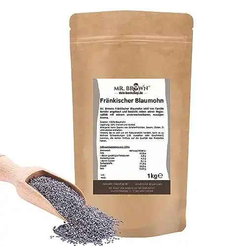 Blaumohn Mr. Brown 1kg aus Franken in Rohkostqualität