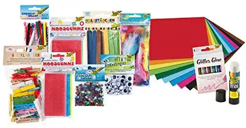 Bastelset folia 50999 – XXL Bastel-Bundle mit kreativem Zubehör