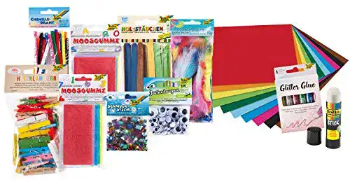 Bastelset folia 50999 – XXL Bastel-Bundle mit kreativem Zubehör