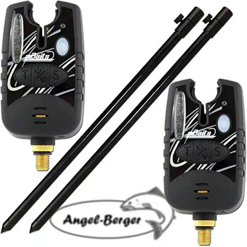 Bissanzeiger Angel-Berger 2er Set Elektronisch mit Teleskop Erdspeer