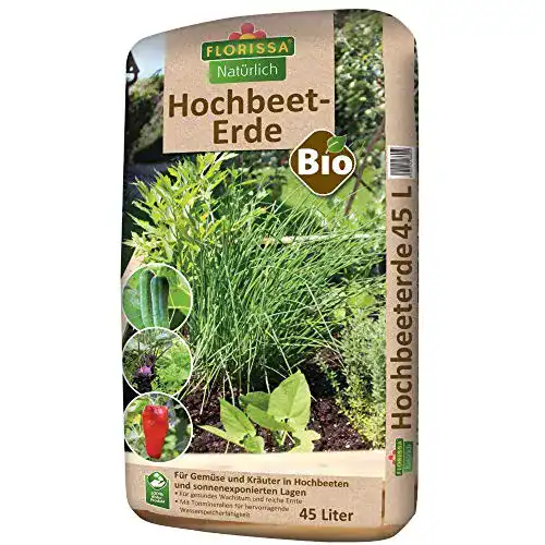 Komposterde Florissa Natürlich Bio Hochbeeterde 45 L