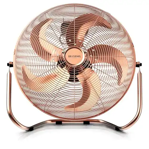 Bodenventilator Brandson Retro Stil 120 Watt mit 42 cm Rotor