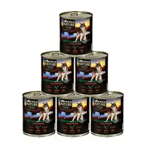 Dehner Wild Nature Hundefutter Hochmoor für ausgewachsene Hunde 6 x 800 g