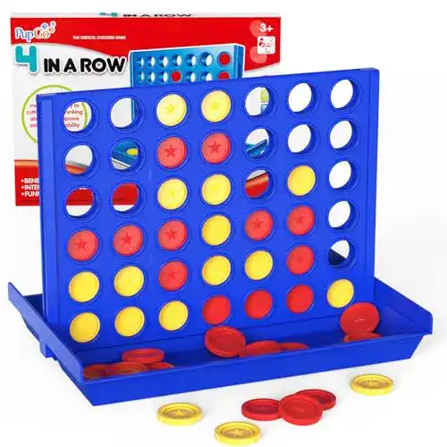 Vier gewinnt Pup Go Standardgröße Brettspiel für Kinder ab 3 Jahren