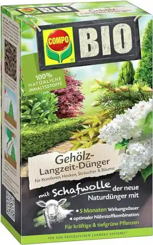 Heckendünger Compo Bio Gehölz-Langzeit-Dünger mit Schafwolle, 2 kg