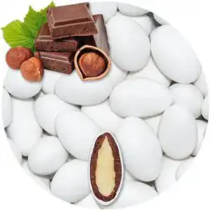 Hochzeitsmandeln Einssein 0,5kg Schokomandeln Nougat weiss matt