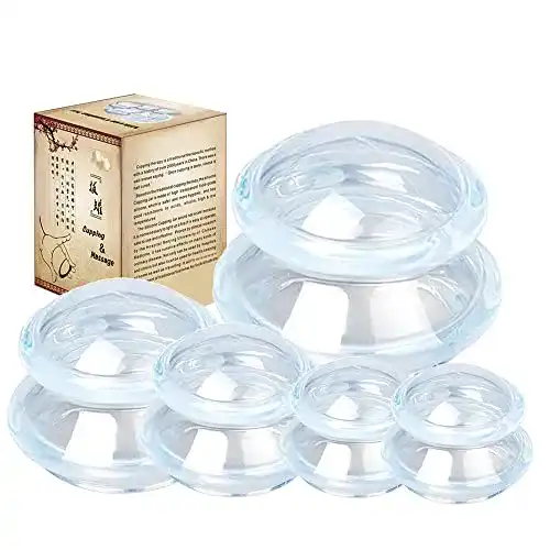 Silikon Schröpfglas Set für Schröpftherapie und Cellulite-Behandlung