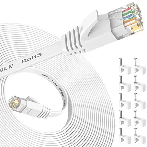 Cat6 Ethernet Kabel 10 Meter von Nixsto, Netzwerkkabel für hohe Geschwindigkeiten